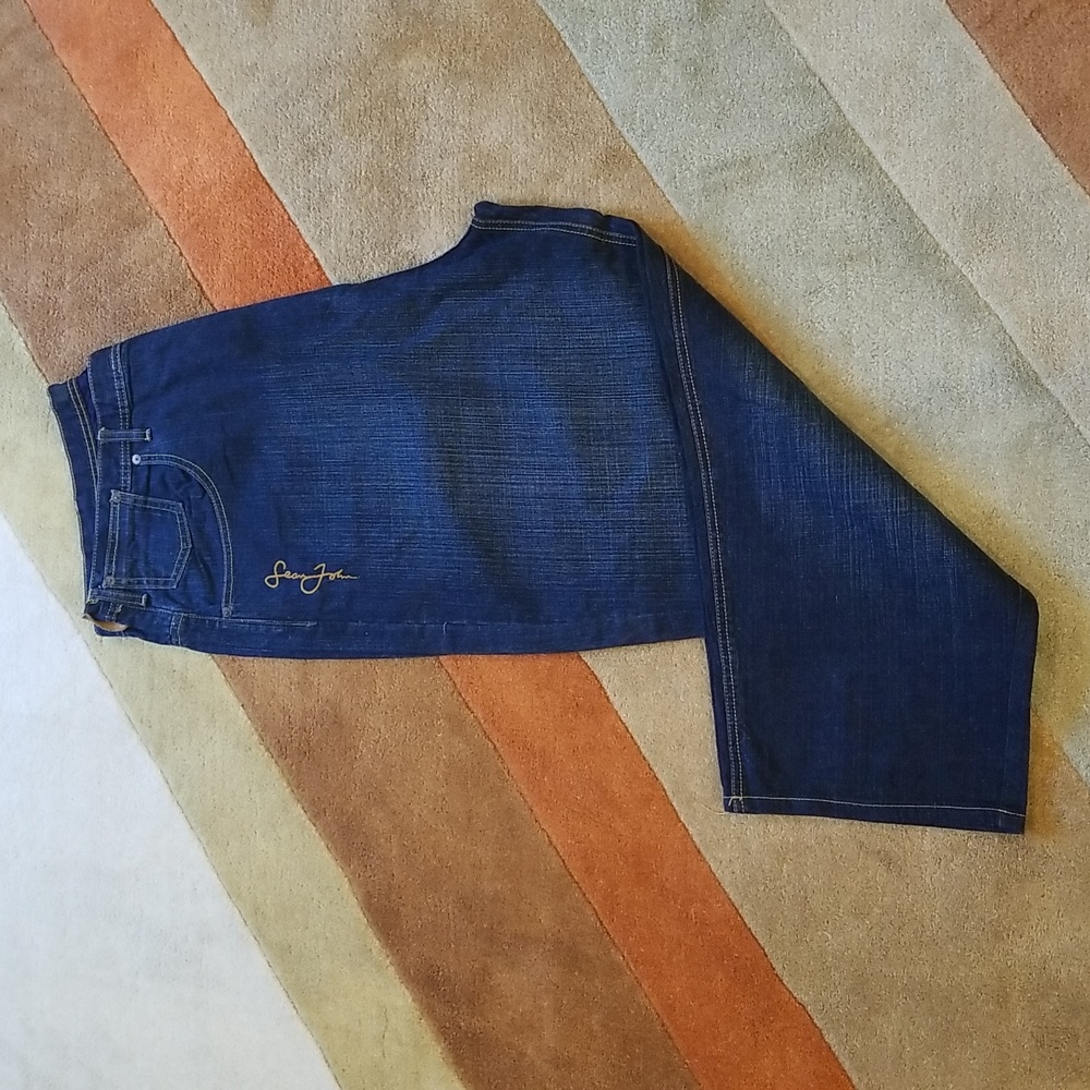 Vintage Sean John Mens Jeans loose Fit 42/46 Made In Hong Kong